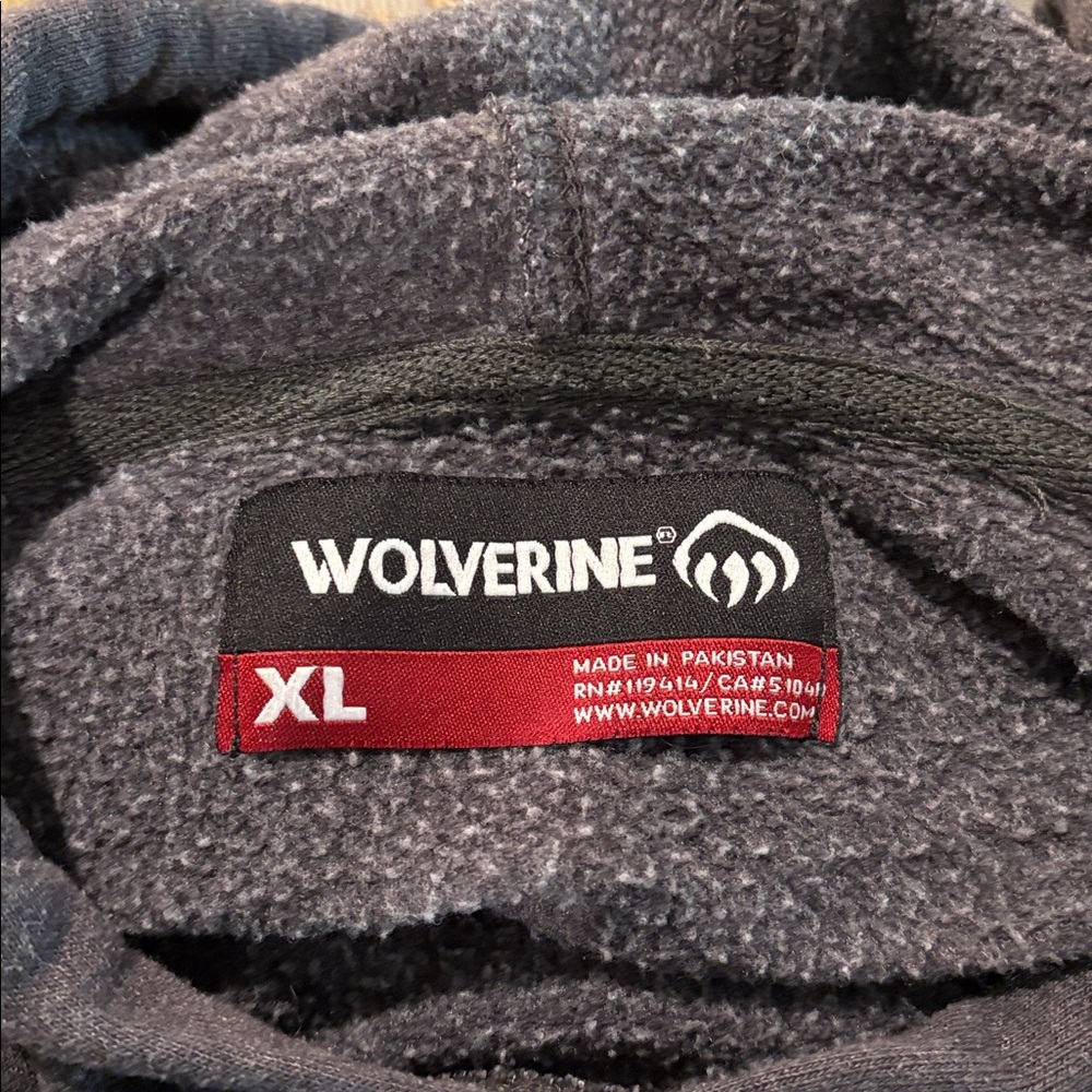 Wolverine Gray Fleece Hoodie - Picture 4 of 5